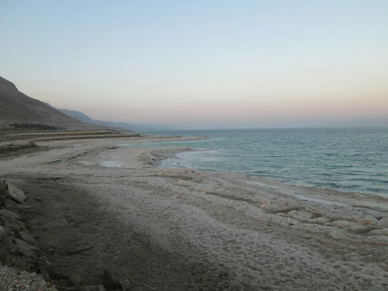 The shore of the Dead Sea