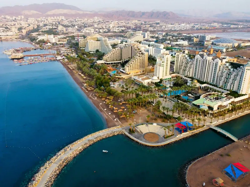 Eilat marina on the Red Sea