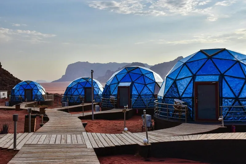 A desert camp in Wadi Rum